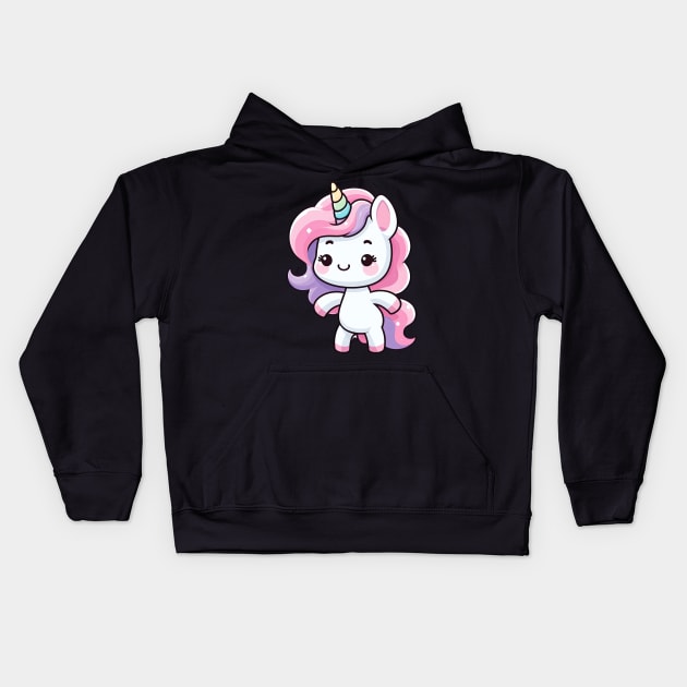 Unicorn S01 D55 Kids Hoodie by Houerd